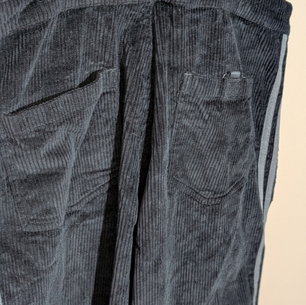 Adidas Corduroy"Comfy Cords" Overalls, Size:Small, Color:Black - Picture 5 of 6